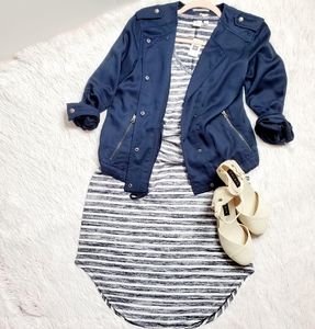 NWT Sofspun Knit V-neck Midi Dress